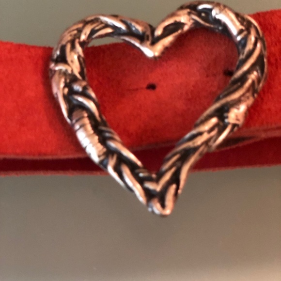 Junction West Boho “ Heart” Rust Suede Belt - Picture 2 of 5